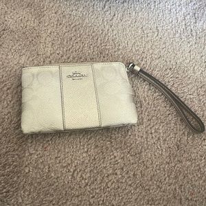 Iridescent Pink & Silver Coach Wristlet